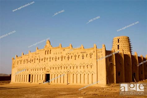 Burkina Faso Sahel Town Of Bani Sudanese Style Mosque Stock Photo