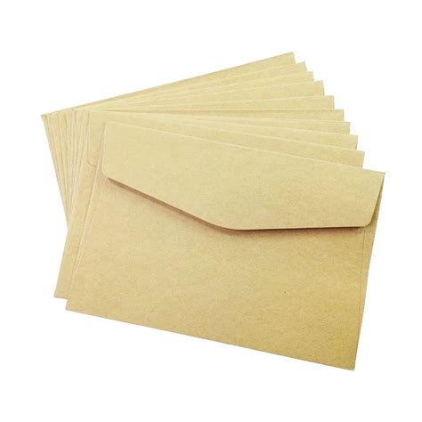 100pcslot Simple Kraft Paper Envelope 160110mm T Wedding Envelopes