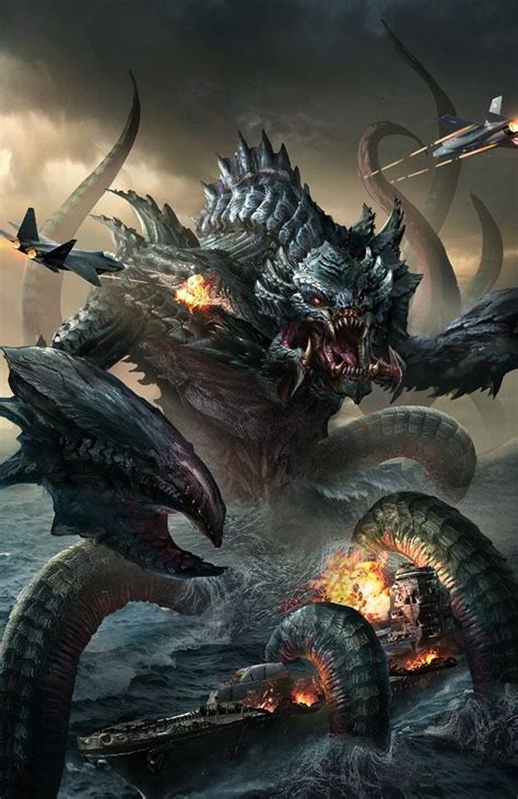 Kaiju Rising Age Of Monsters Ii Cover Art By Tan Ho Sim Sea