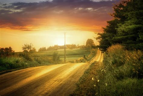 Country Road Sunset Photograph By Timothy Boeh