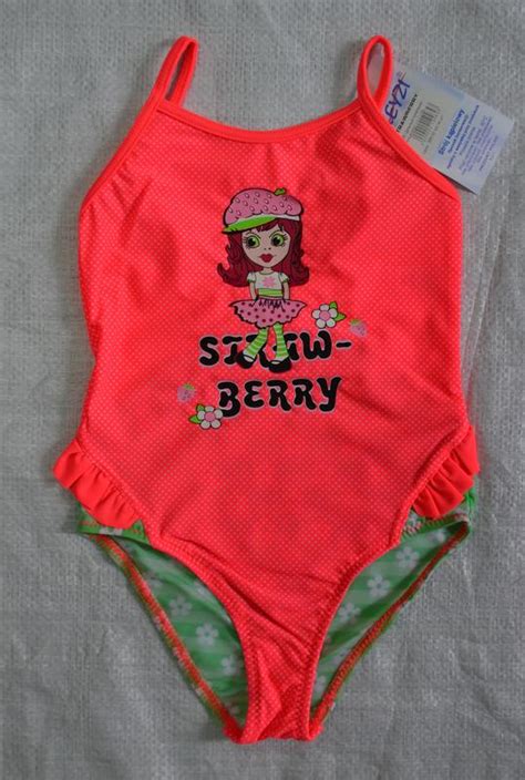 Дитячий цільний купальник для дівчинки Strawsberry полуничка