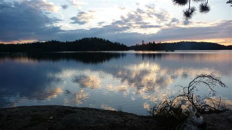 View From Campsite On Buckingham Lake Quetico Provincial Park Ontario