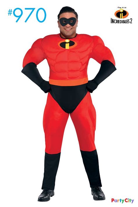 Mens Mr Incredible Muscle Costume Plus Size The Incredibles The