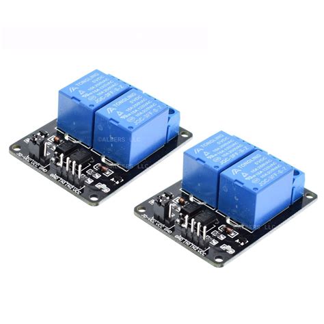 2pcs 5v Dual Channel 2 Relay Module Arduino Relays Switch 110v 115v