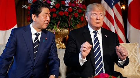 trump and japan pm abe to play golf at president s course