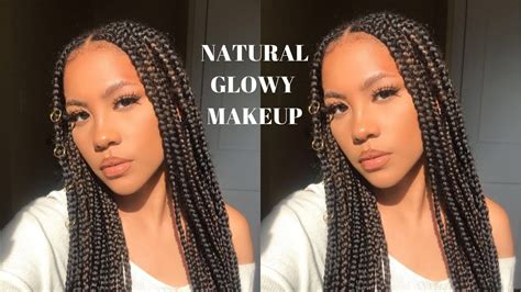 Natural Glowy Makeup On Brown Skin Youtube