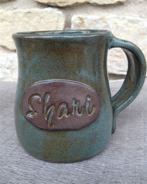 Personalized Pottery Mug With Name Custom Coffee Cup Made To Etsy