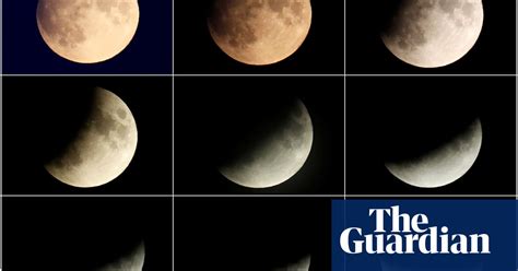 partial lunar eclipse in pictures science the guardian