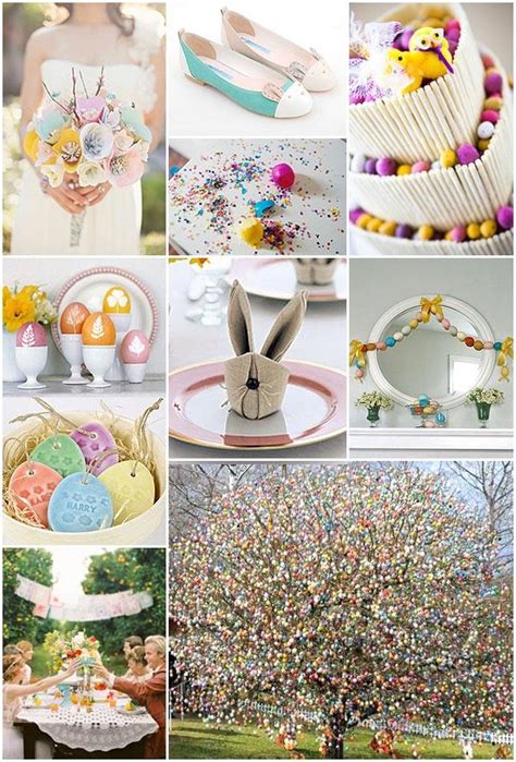 Spring Wedding Easter Inspiration Board 2055863 Weddbook