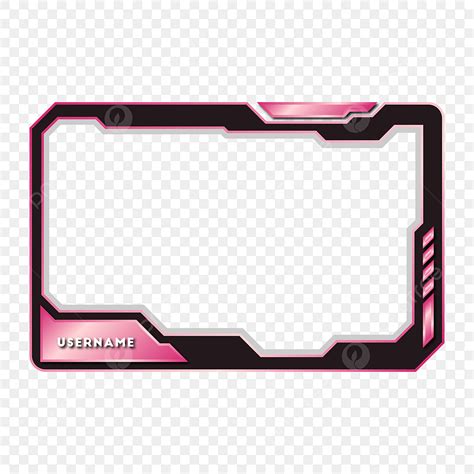 Pink Overlays Clipart Hd Png Twitch Overlay Pink Design For Girls