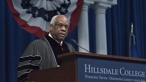Legal Docket Justice Clarence Thomas At Hillsdale World