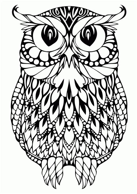 Sugar Skull Owl Coloring Pages Coloring Home
