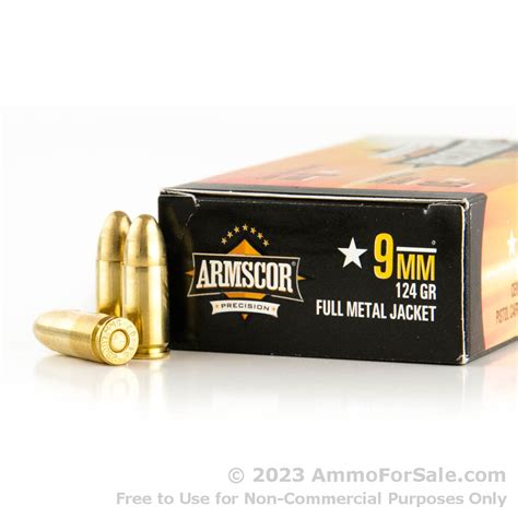 1000 Rounds Of Discount 124gr Fmj 9mm Ammo For Sale By Armscor