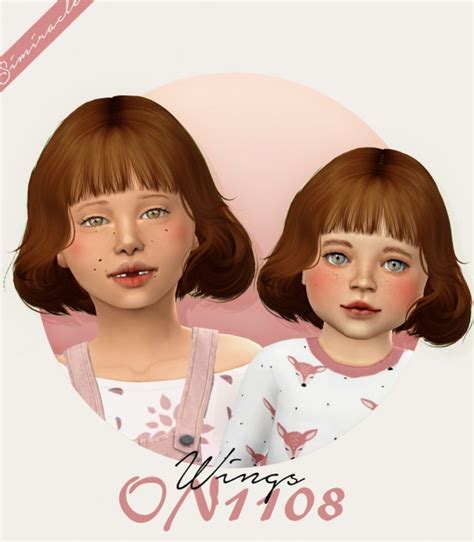 Wings On1108 Hair For Kids And Toddlers At Simiracle The Sims 4 Catalog