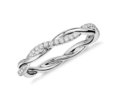 4.4 out of 5 stars30. Petite Twist Diamond Eternity Ring in 14k White Gold (1/5 ...