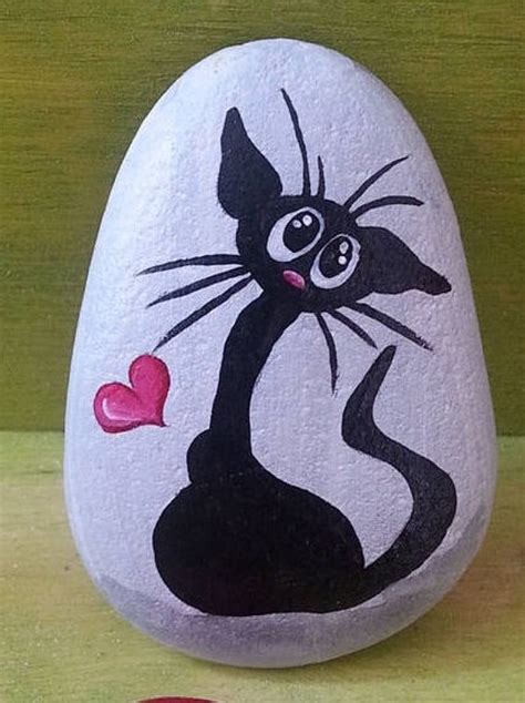 50 Best Painted Cat Rocks Ideas And Images