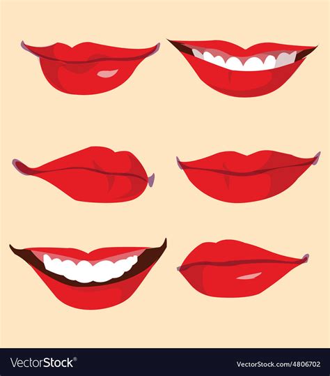 Smile And Lips Royalty Free Vector Image Vectorstock