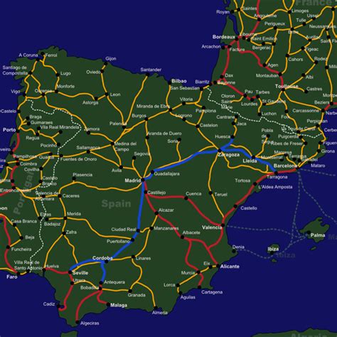 Major Rail Map Planning Sep 2012 Trip Spain Pinterest Travel