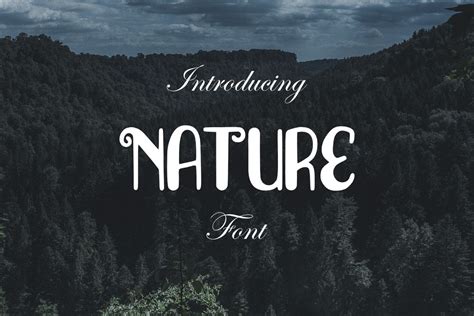 Nature Font By Lebahstudio · Creative Fabrica Nature Font Dingbat