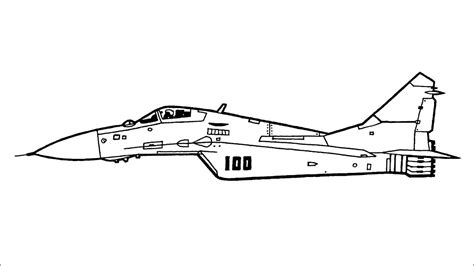How To Draw A Fighter Jet Mig 29 Youtube