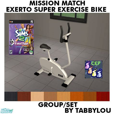 The Sims Resource Tl Mm Exerto Super Exercise Bike Set