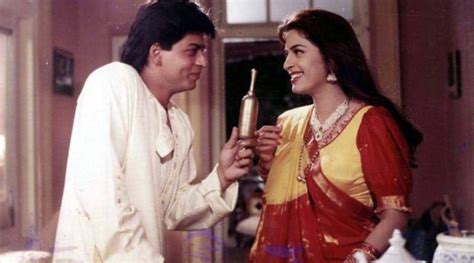 Not Srk Kajol Shah Rukh Khan And Juhi Chawla Are One Of The Most Wholesome And Iconic Onscreen