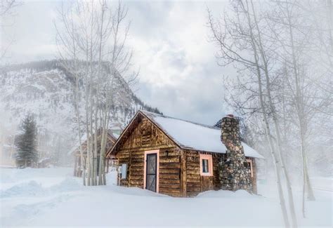 Log Cabin In Deep Snow By Myriam Kriel On 500px Winter Cabin Log