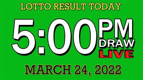 Lotto Result Today March Thursday Pm Draw D D Draw