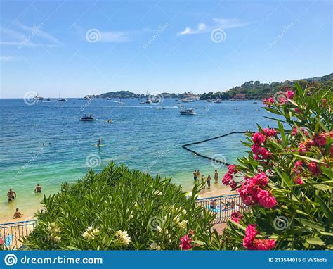 Beaulieu Sur Mer Beach South Of France Editorial Image Image Of