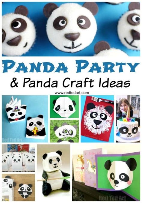Diy Panda Party Ideas And Crafts For Kids Red Ted Art Kids Crafts