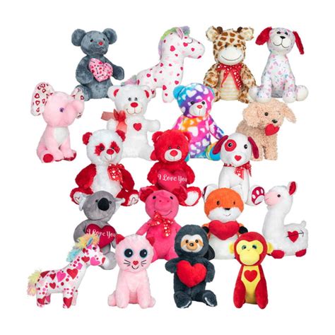 Jumbo Generic Valentines Plush Mix 40 Pcs