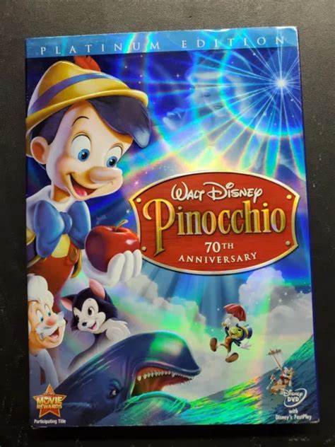 Pinocchio Dvd 2009 2 Disc Set 70th Anniversary Platinum Edition £6
