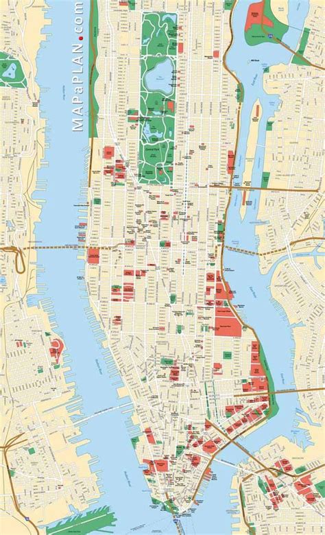Maps Of New York Top Tourist Attractions Free Printable Mapaplan