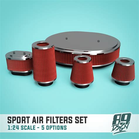Stl File Air Filters For 124 Scale Model Cars Intake Kit・3d Printer Model To Download・cults