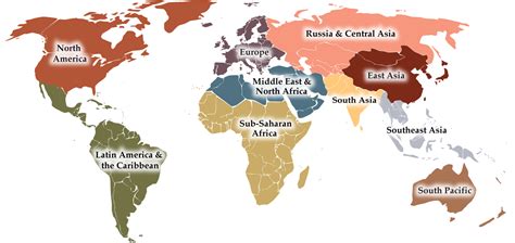World Cultural Regions Map By Maps Com From Maps Com