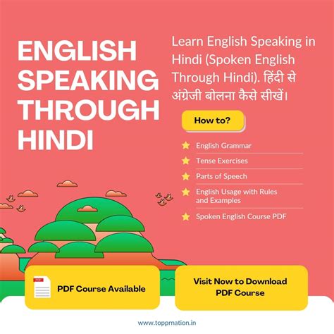 Learn English Speaking In Hindi Spoken English Through Hindi