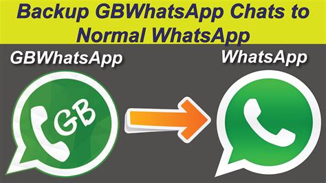 Backup Gbwhatsapp Chats To Normal Whatsapp Backup Whatsapp Chats