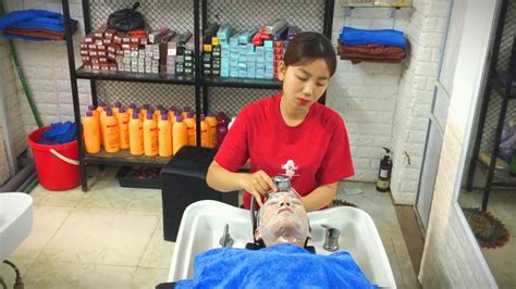 Facial Massage For Relax No Talking In Vietnam Barbershop Youtube