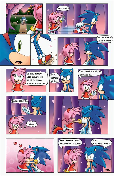 Titulo Del Comic La Duda Sonic Y Amy Cómo Dibujar A Sonic Sonamy Comic