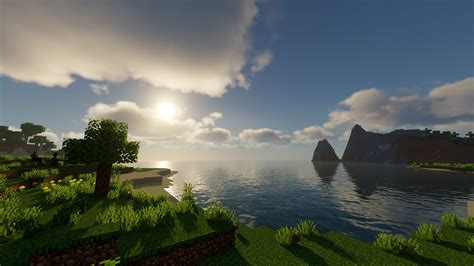 Sun Above Sea Hd Minecraft Wallpapers Hd Wallpapers Id