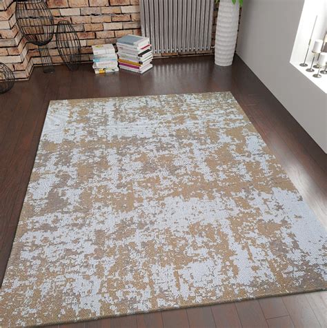 Abstract Rug Modern Mustard Cream Rug For Living Room Home Etsy