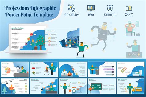 Professions Infographic Powerpoint Template By Renure