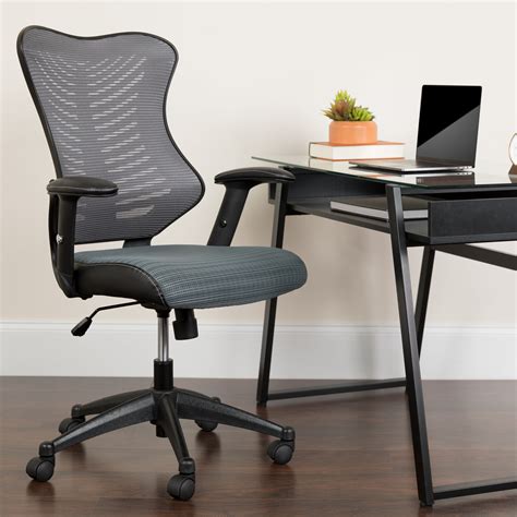 Flash Furniture High Back Gray Designer Mesh Executive Swivel Office