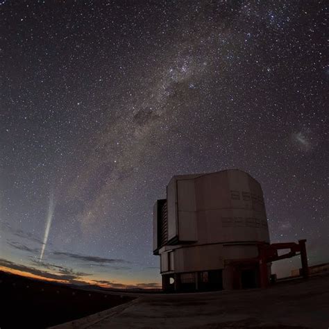 Comet Lovejoy Streaks Through The Pre Dawn Skies Above The European