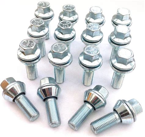 Alloy Wheel Bolts Wobbly Variable Pcd Zinc Plated M14x15 M14 X 15