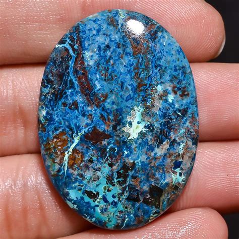 5135cts 100 Natural Azurite Chrysocolla Oval Cabochon African Loose