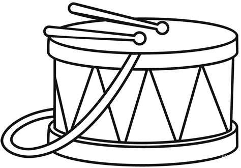 Drum Coloring Page Colouringpages