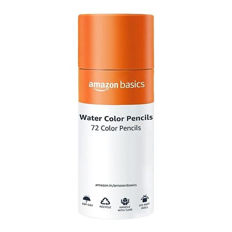 AmazonBasics Water Colour Pencils With Brush And A Pencil Sharpener
