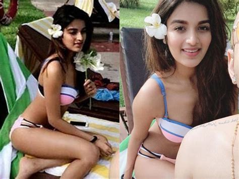 Nidhi Agarwal In Two Piece Bikini