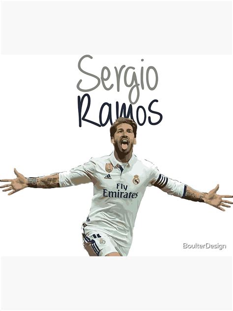 Sergio Ramos Art Print For Sale By Boulterdesign Redbubble